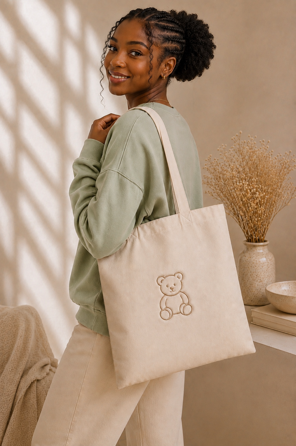 Pure Flo Lux Teddy Tote